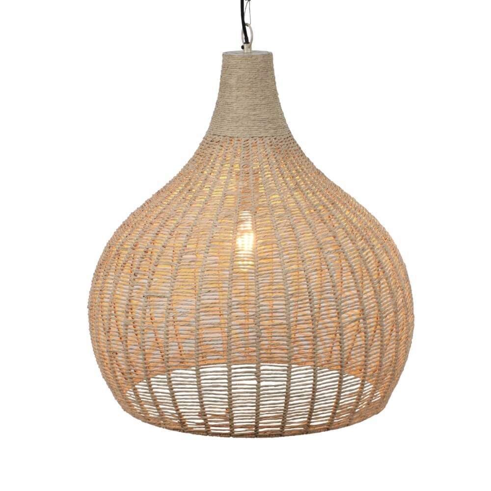 Rattan pendant lamp Janne Ø 54cm Trio 4017807617634