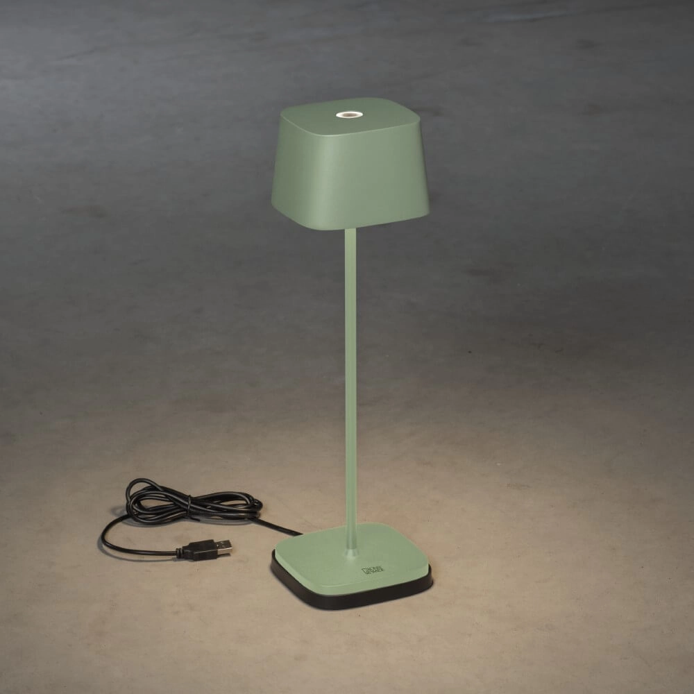 Wireless table lamp Capri green KonstSmide 7318307814637