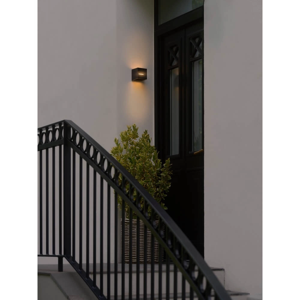 Square wall lamp Rivo black Nordlux 5704924023521