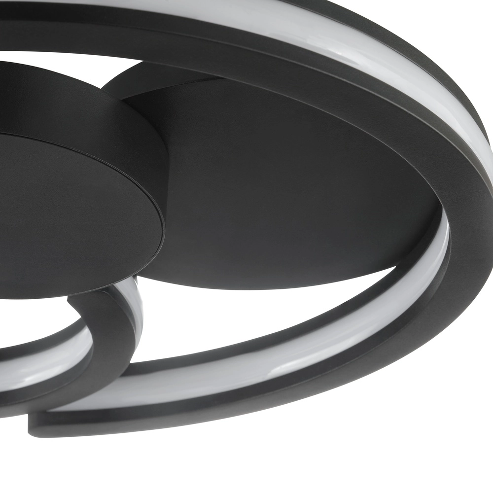 Black ceiling lamp Revola design Ø 40cm