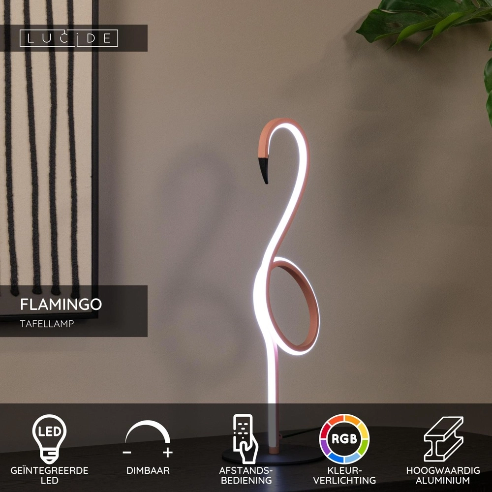 Table lamp Flamingo pink Lucide 5411212051752