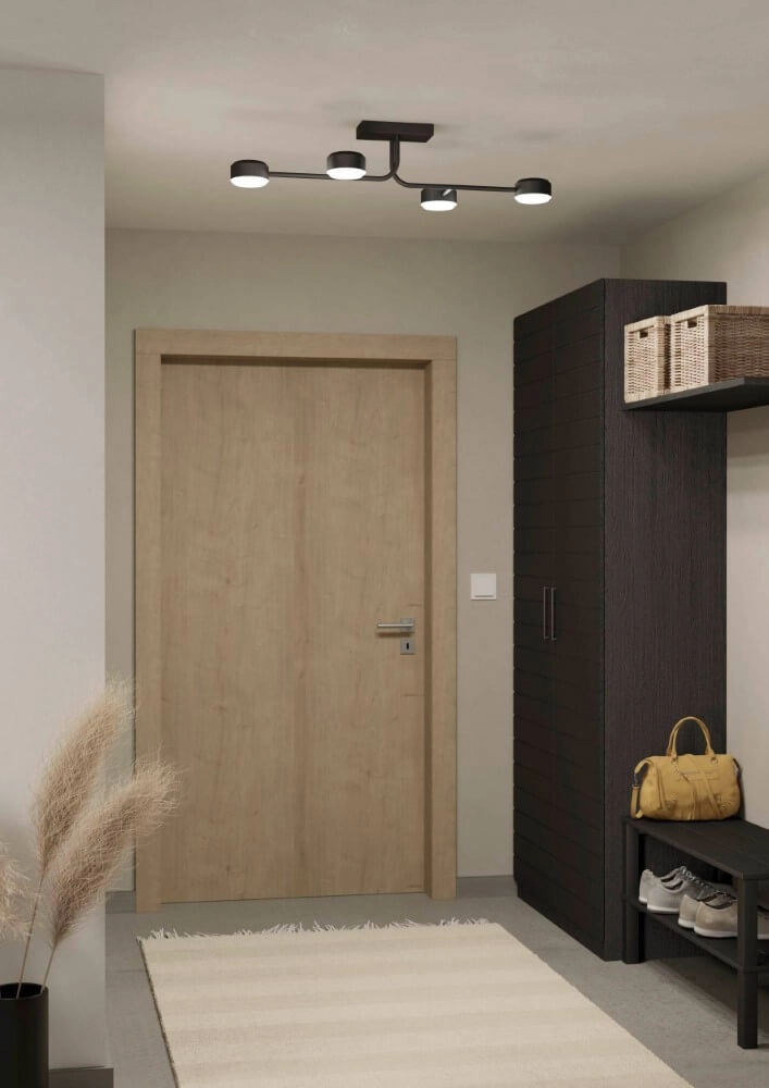 LED ceiling lamp Clavellina black Eglo 9008606241088