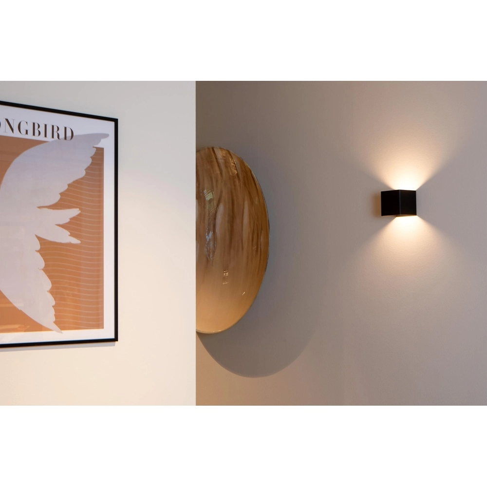Rechargeable wall lamp Vertigo Magnetic Black Lucide 5411212272386