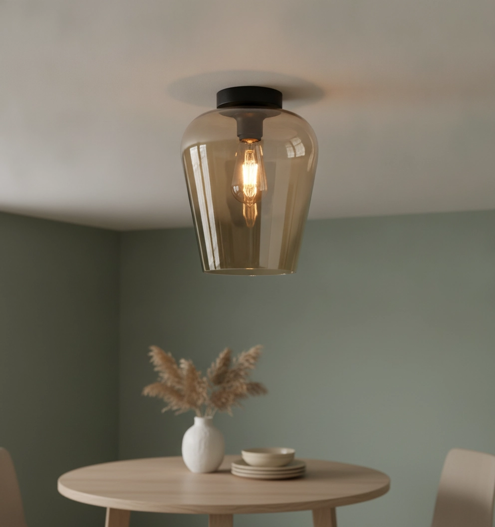 Ceiling light Tombo amber Ø 23cm