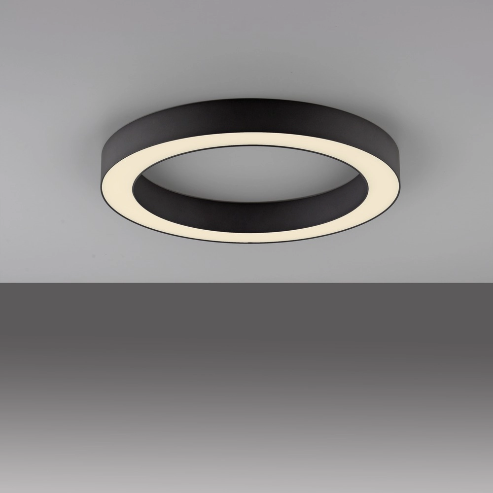Sleek led ceiling lamp Pure Lines Round Ø 35cm - graphite Paul Neuhaus 4012248395219