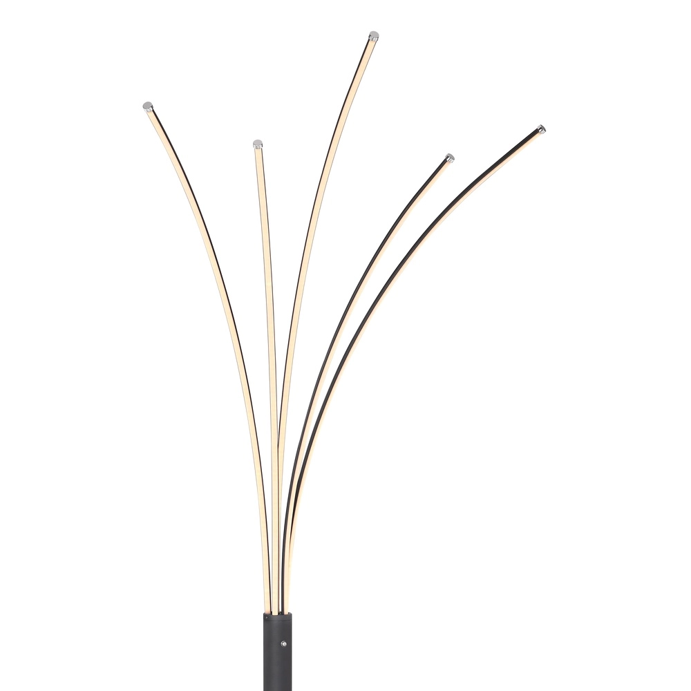 Modern floor lamp Bizzy Black Globo 9007371396467