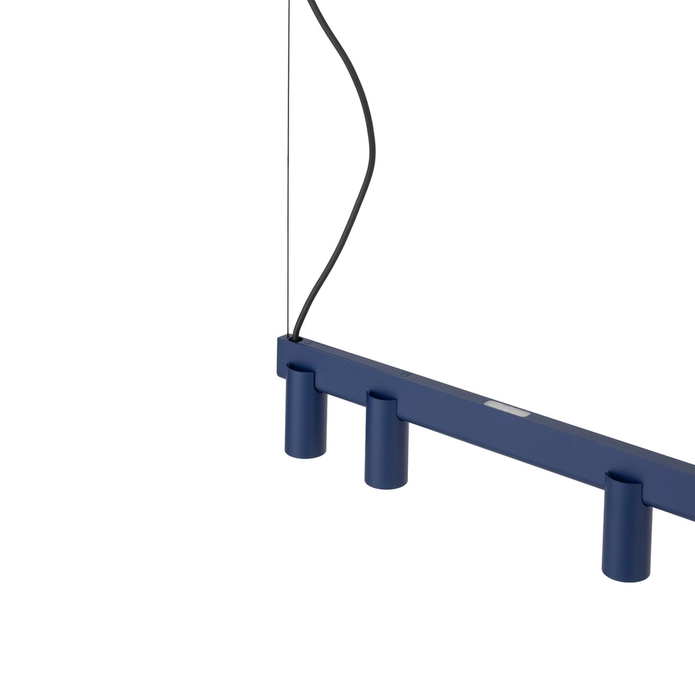 Design pendant lamp Fourty 8-light navy blue