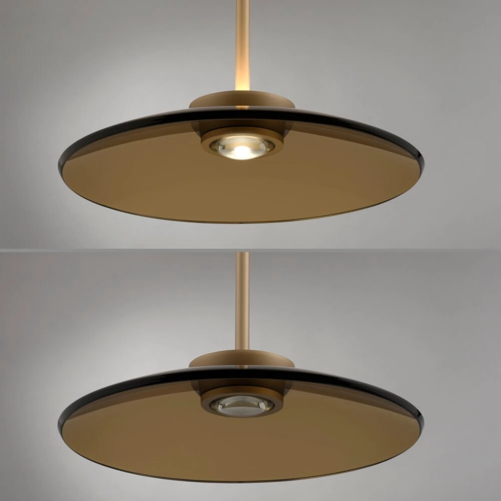 1-light hanging lamp Pure E-Moon bronze Paul Neuhaus 4012248382769