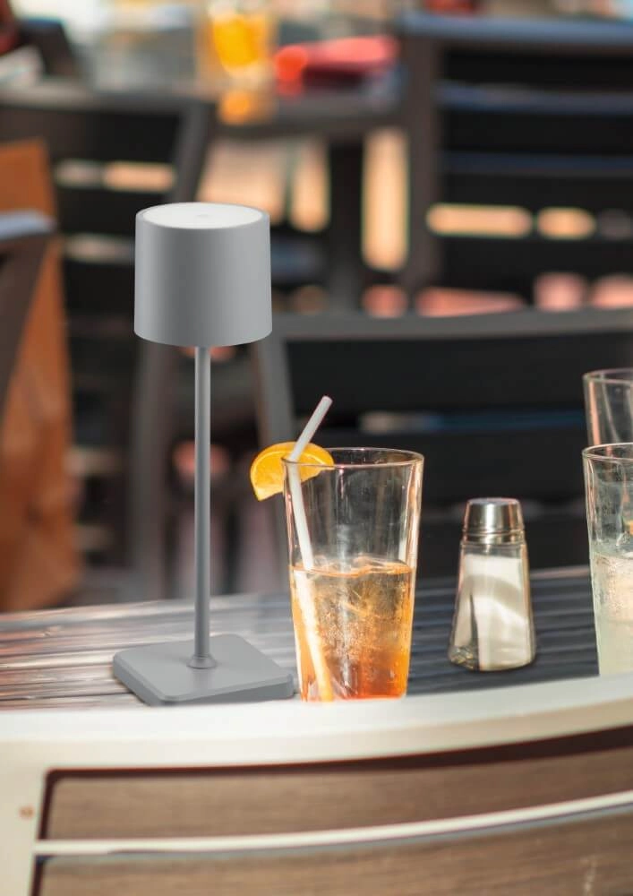 Rechargeable table lamp Fernandez Grey outside Trio 4017807564341