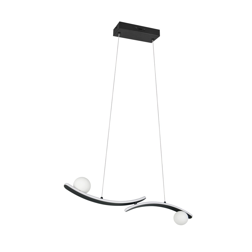 Design pendant lamp Napoli Black Trio 4017807683462
