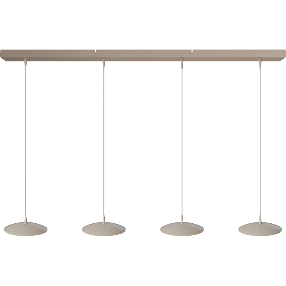 4-light pendant lamp Scala 130cm beige terra Ø 20cm
