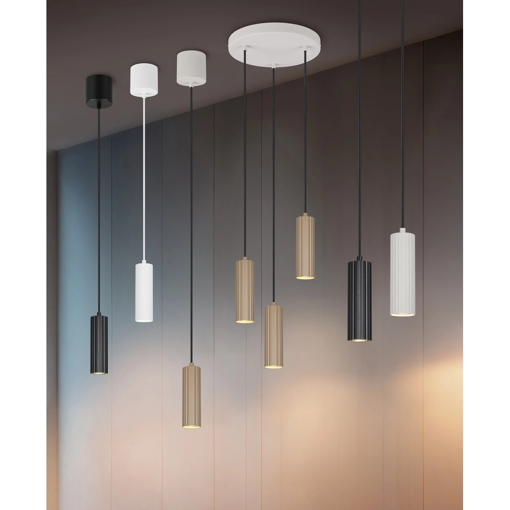 Design pendant lamp Soka Ø 9cm grey Trio 4017807658491