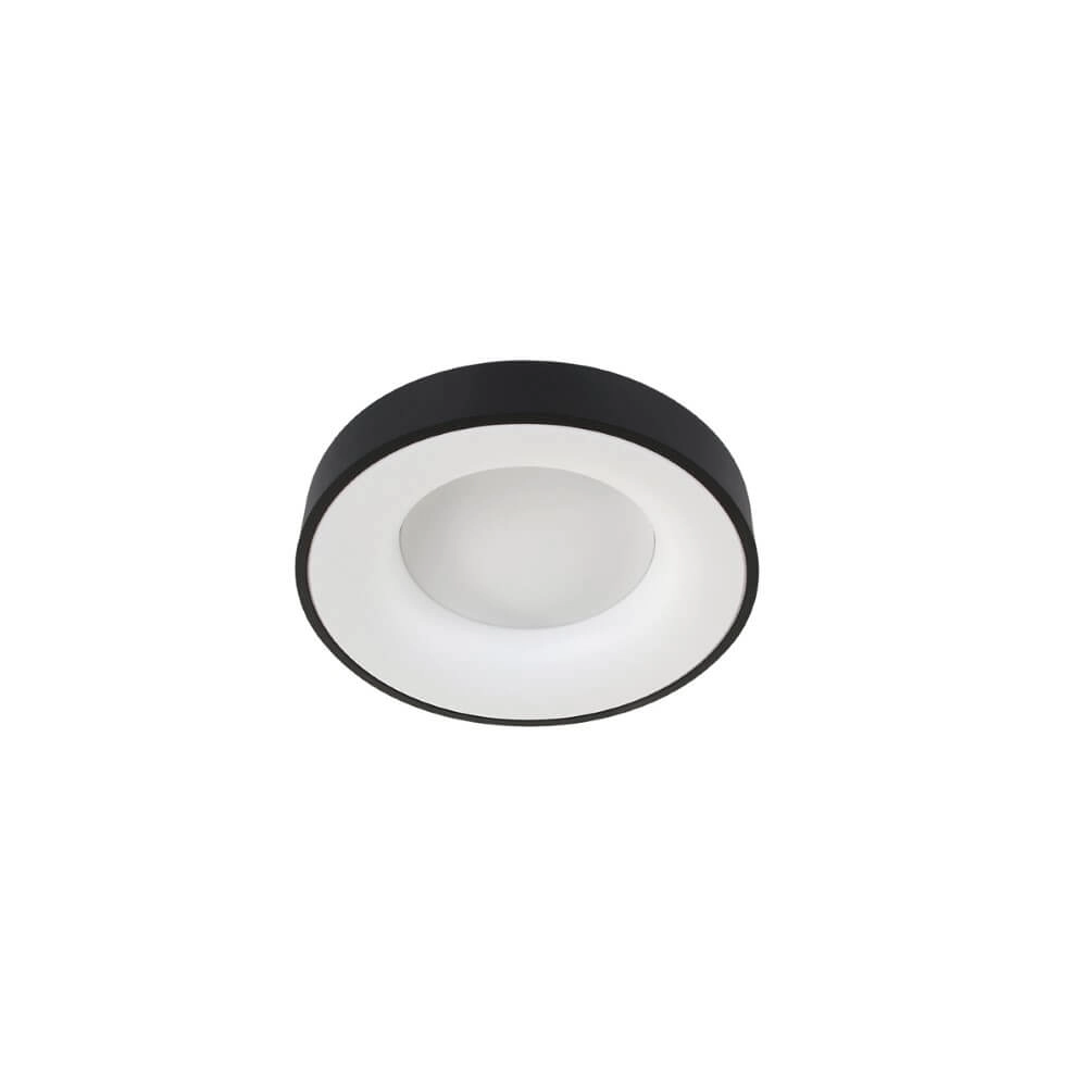 Black ceiling lamp Ringlede Ø 30cm Steinhauer 8712746135770