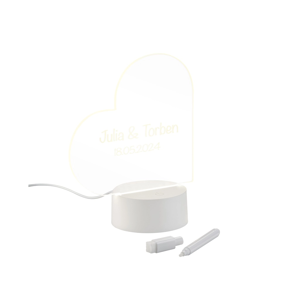 Table lamp Amour writable with marker