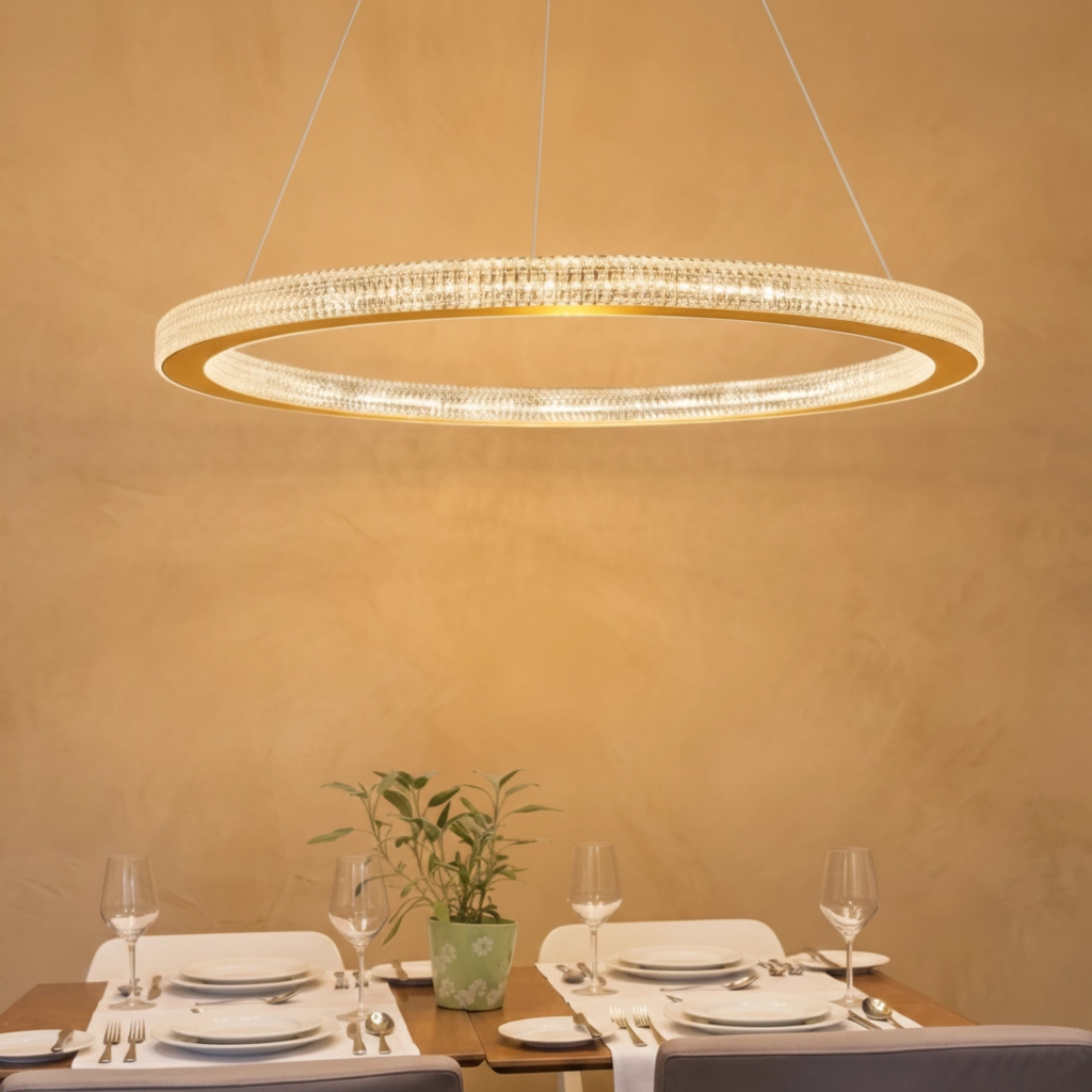 Pendant lamp Fiore gold Ø 80cm