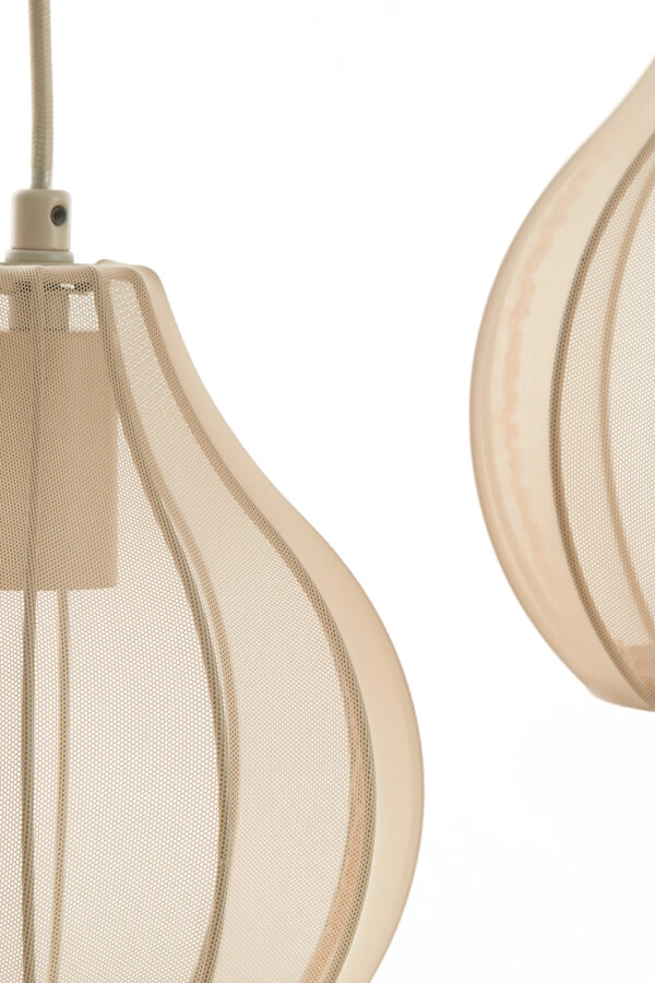 Cream pendant lamp Elati 5-light 100cm Light & Living 8717807702786