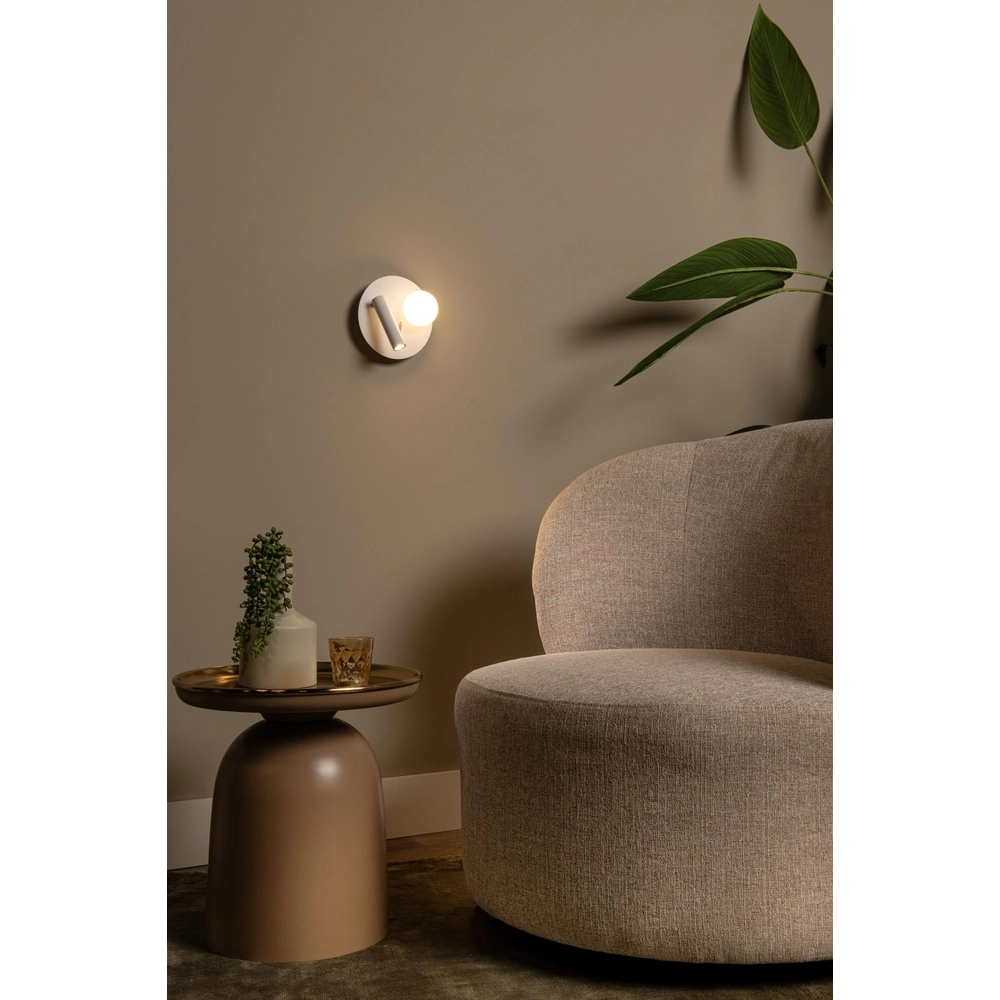 Design bedside lamp Matiz white with USB charging point Lucide 5411212771339