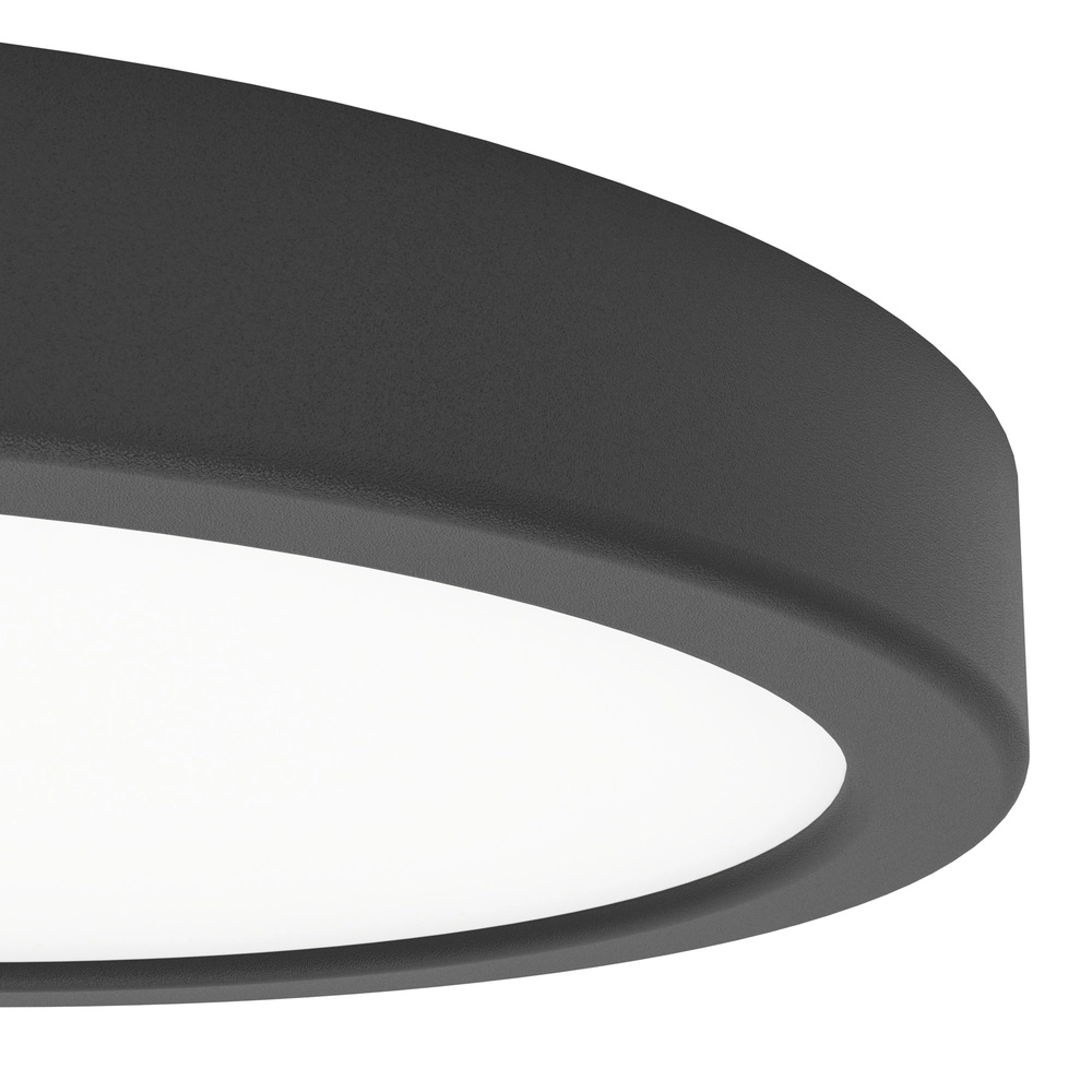 Ceiling light IP44 Fueva 6-Z round - black - Ø 21,1cm Eglo 9008606330485