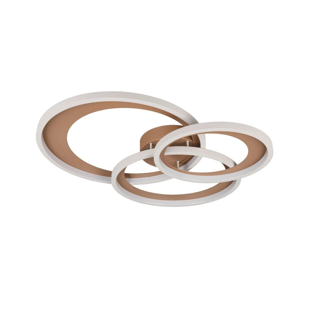 Modern ceiling lamp Granada mocha brown Trio 4017807653571
