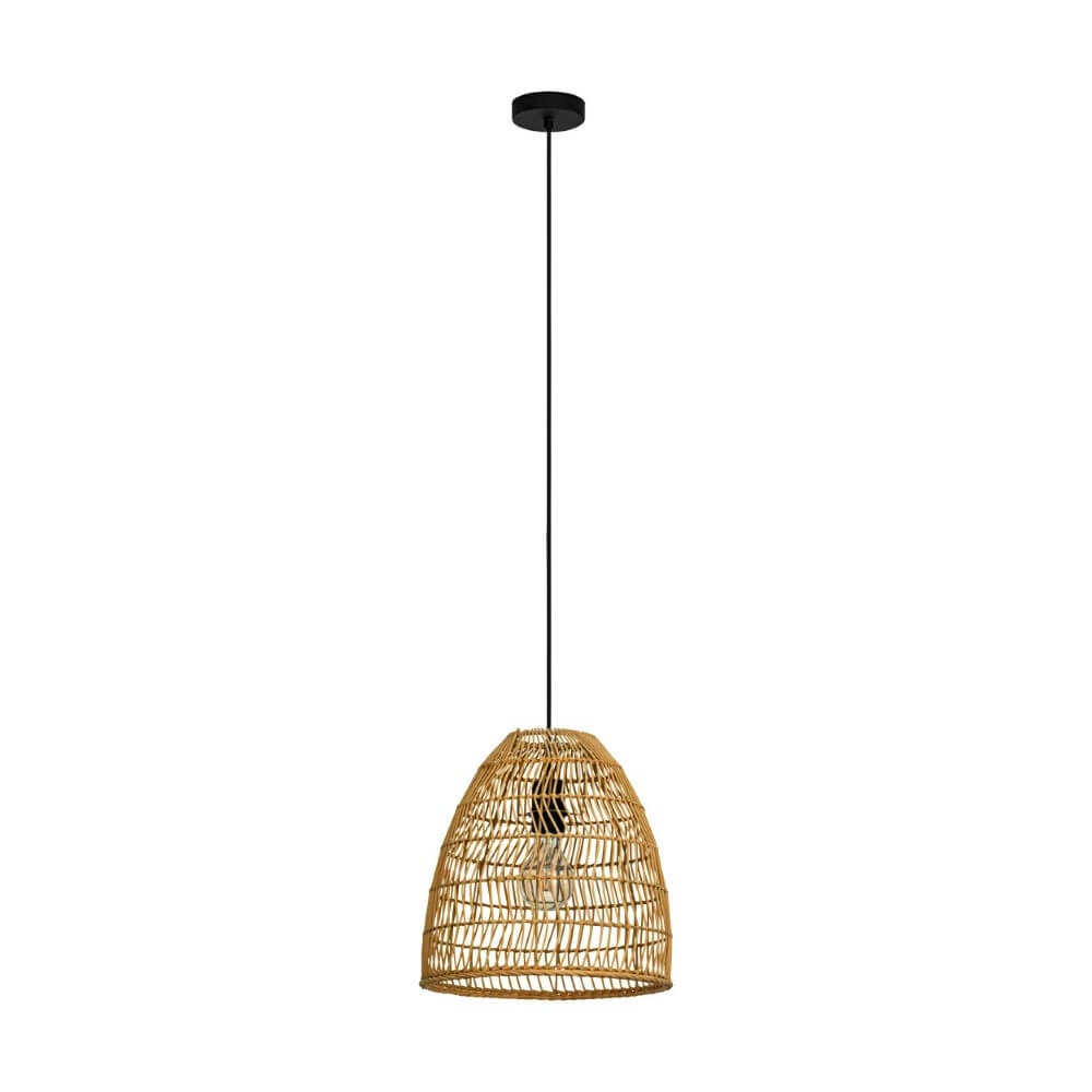 Wicker hanging lamp Ayesgarth Ø 33cm Eglo 9002759438661