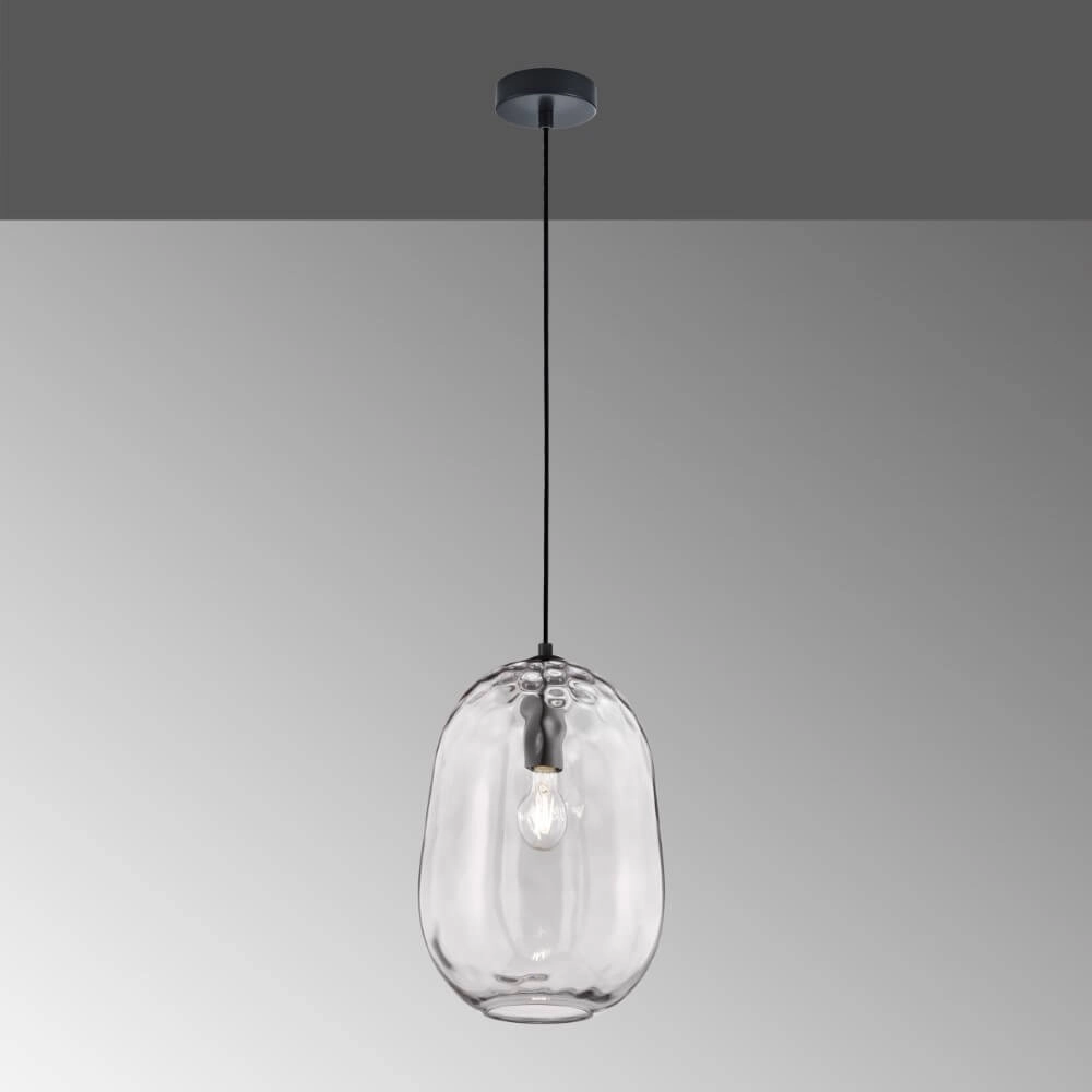 Glass hanging lamp Bretagne Ø 26cm Fischer & Honsel 4003694607575
