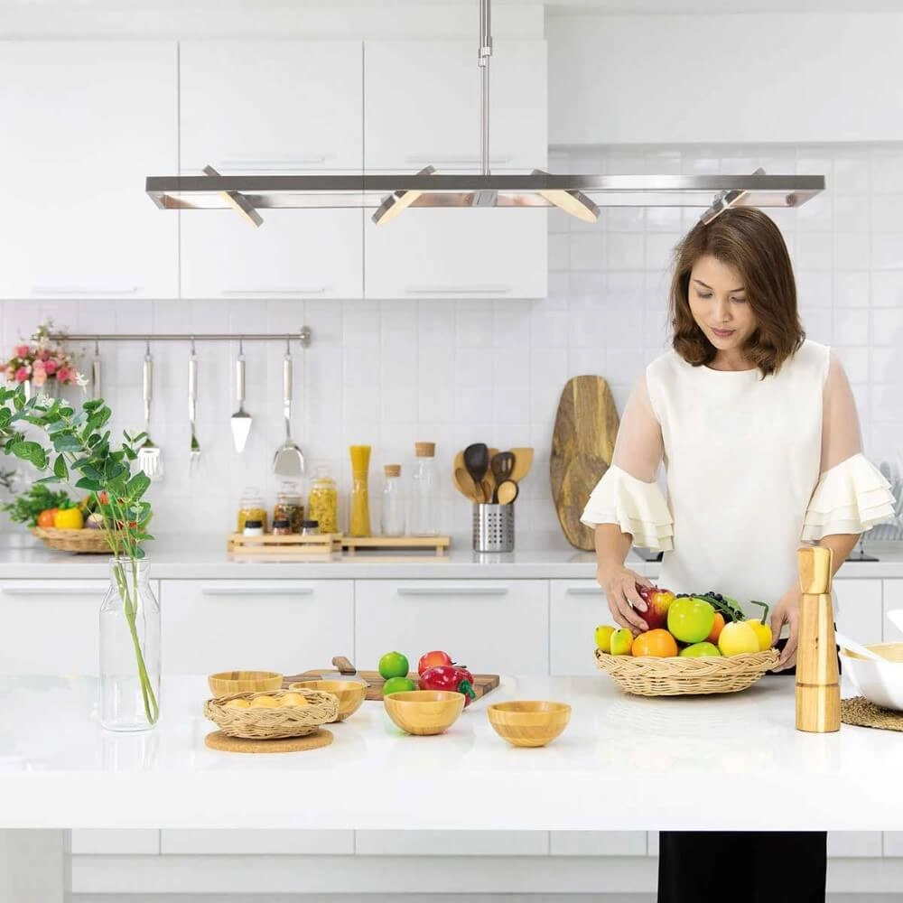 Flexible led pendant light Soleil Stainless steel Steinhauer 8712746167344
