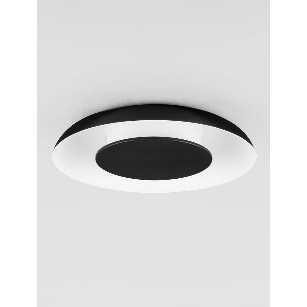 Design ceiling lamp Epos Ø 40cm black with white Lyora 5212017463173