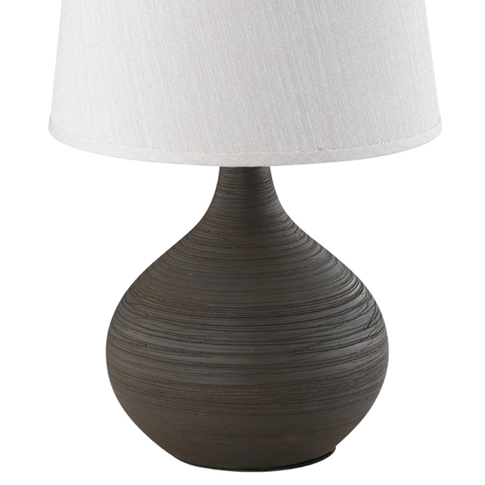 Table lamp Martin 29cm earth brown with white Trio 4017807346268