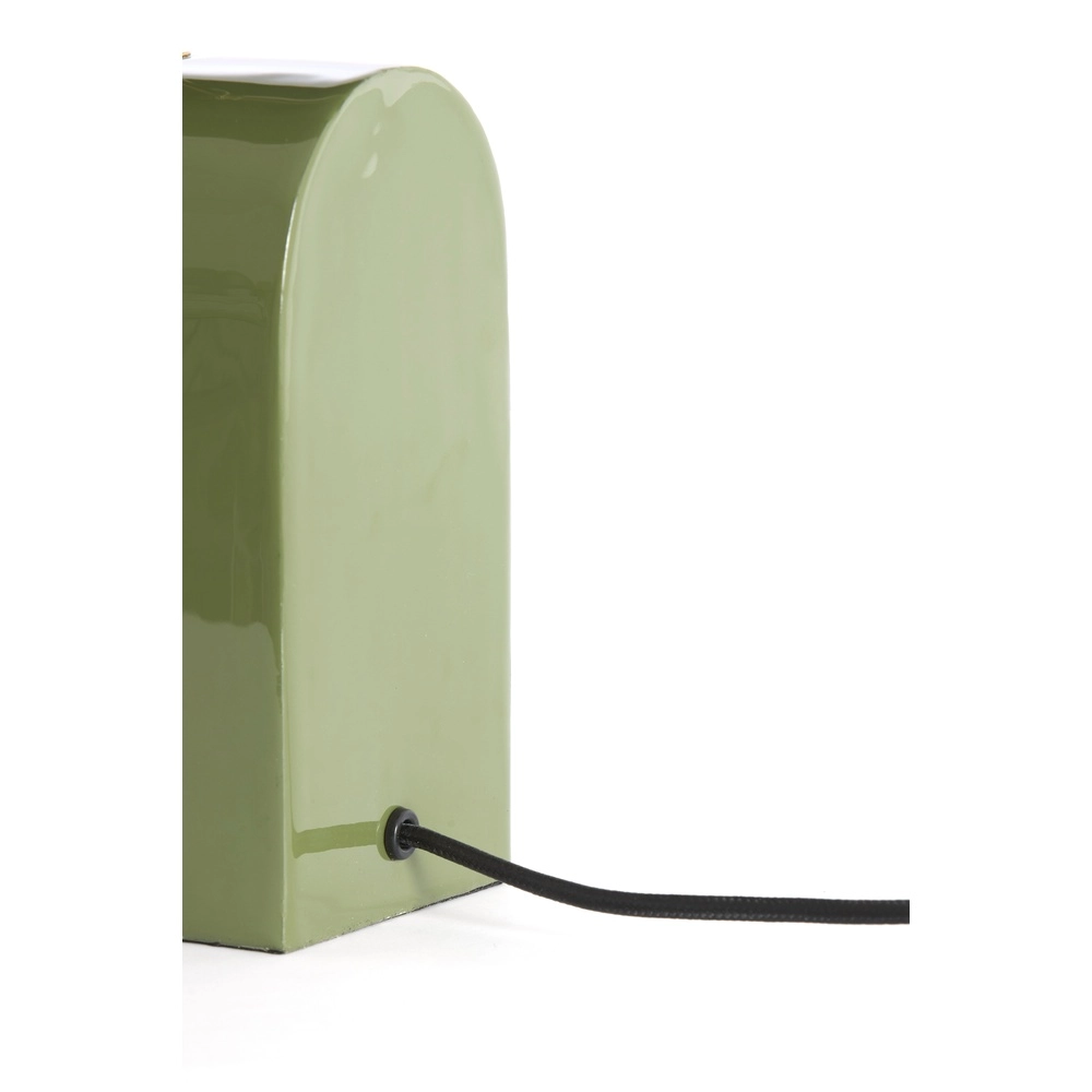 Light green desk lamp Cardona with gold - 1x E27 Light & Living 8717807816261