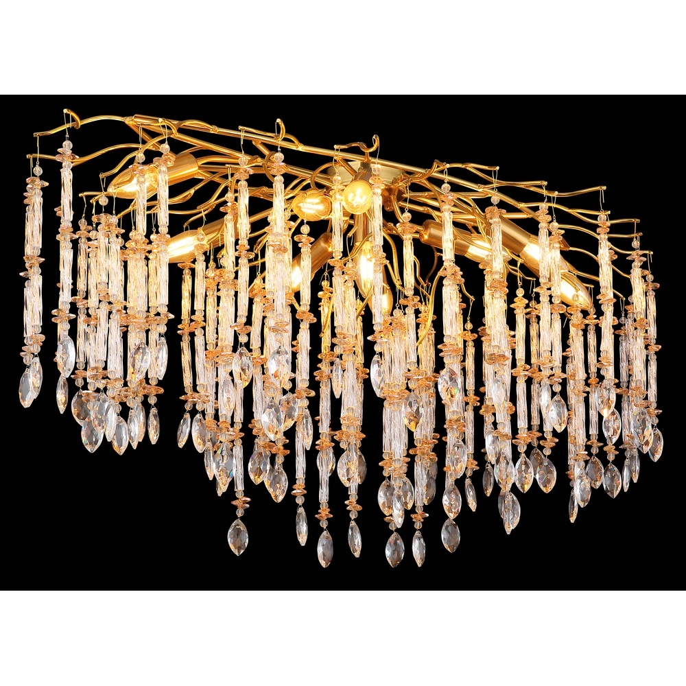 Ceiling lamp Gloria 100cm gold Globo 9007371575985