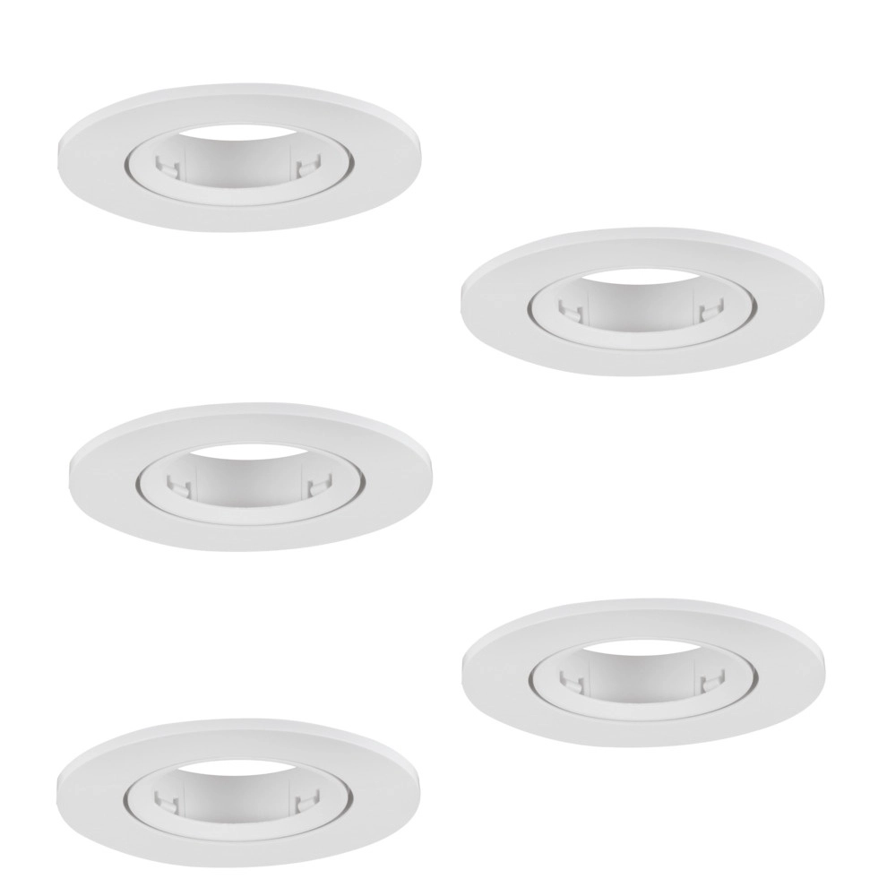 Set of 5 recessed spotlights Barranco white Ø 9cm Eglo 9008606359127