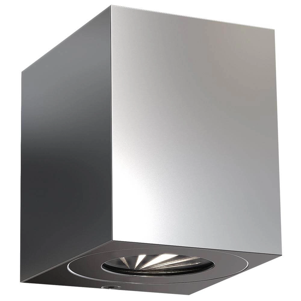 Square spotlight Canto Stainless steel up & down