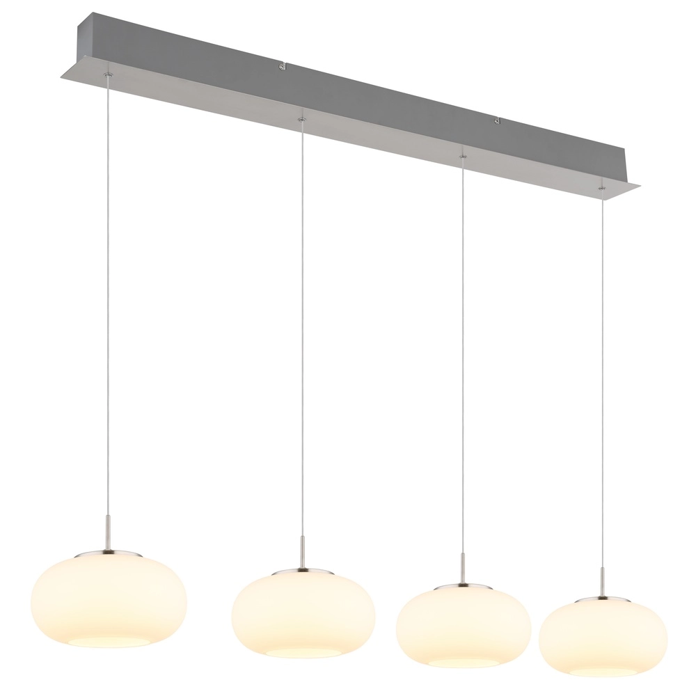 Design pendant lamp Quintara 4-light nickel