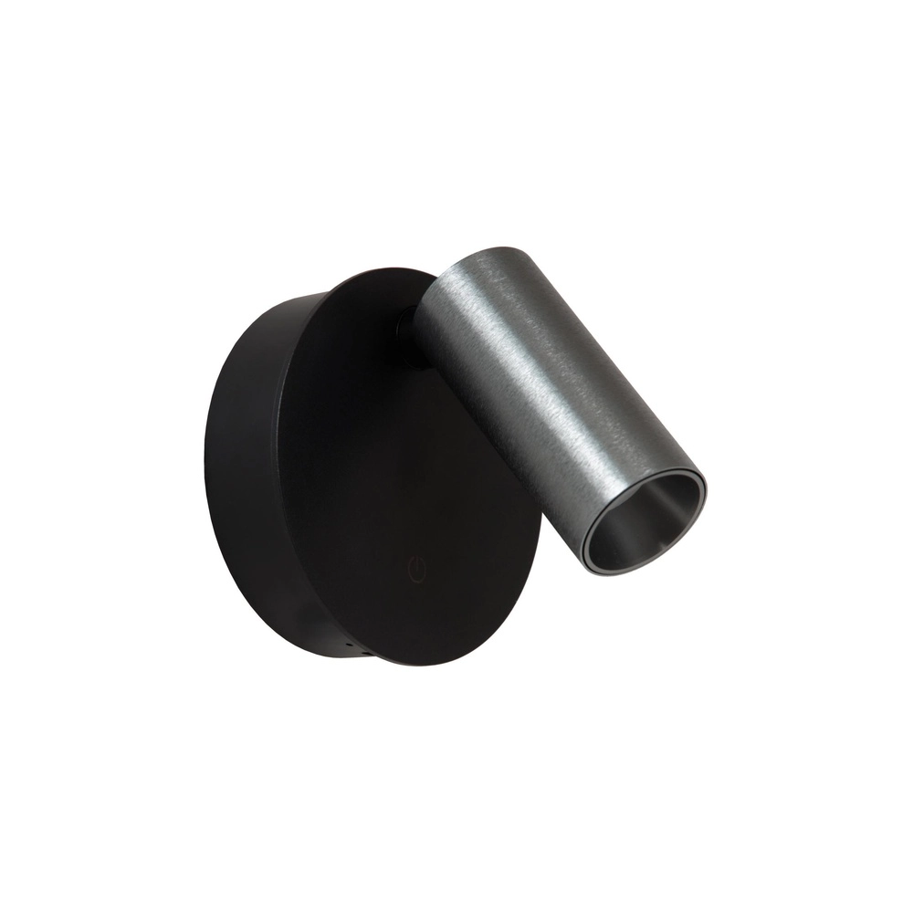 Rechargeable wall lamp Toni magnetic metallic grey