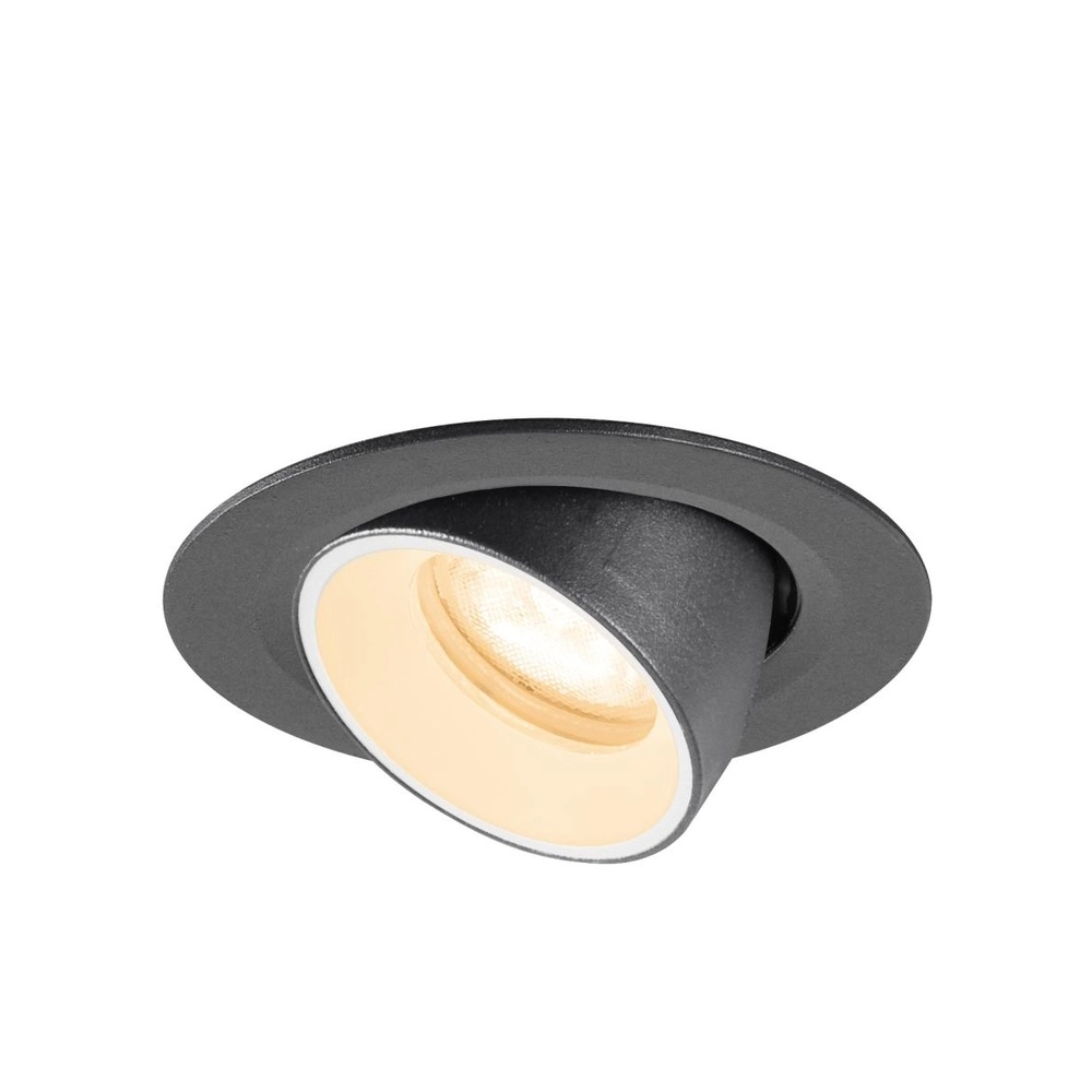 Recessed spotlight Numinos Gimble XS black/white 2700K - 55deg SLV 4024163307215