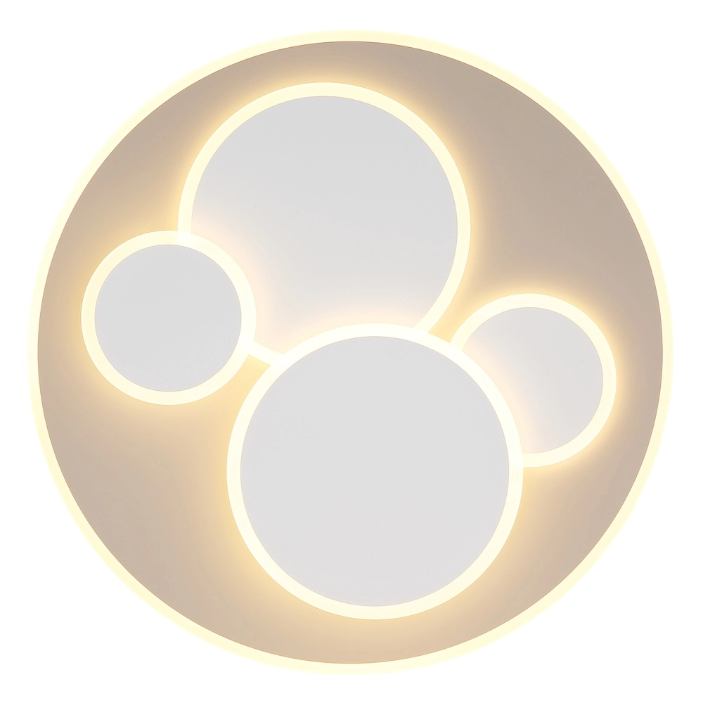 Modern ceiling lamp Monty round sand brown Globo 9007371589005