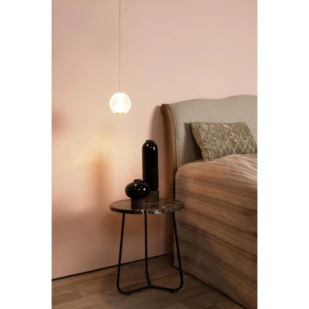 Golden pendant lamp Cintra Ø 14cm Lucide 5411212134370