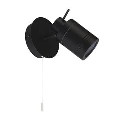 Bathroom wall spotlight Samson black Searchlight 5053423189314