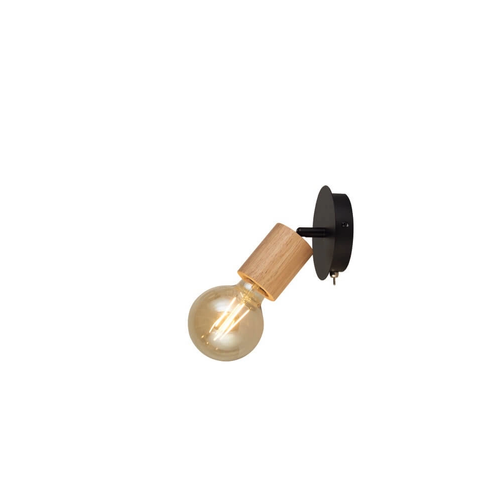 Wooden wall lamp Spinny