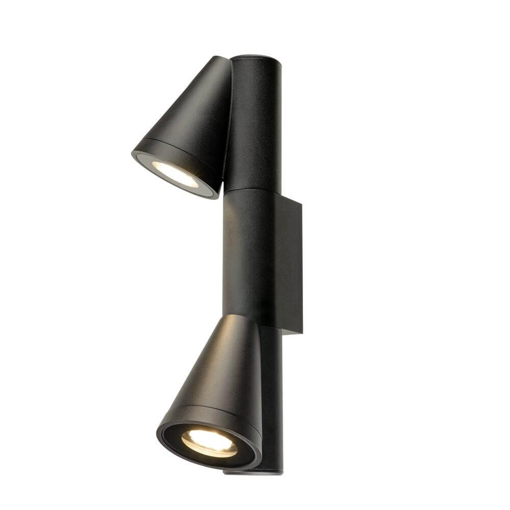 Design wall lamp T-Tube WL Black Double SLV 4024163291606