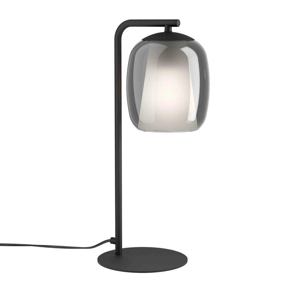 Sleek table lamp Ciampino Ø 15cm - with smoke glass Eglo 9008606332816