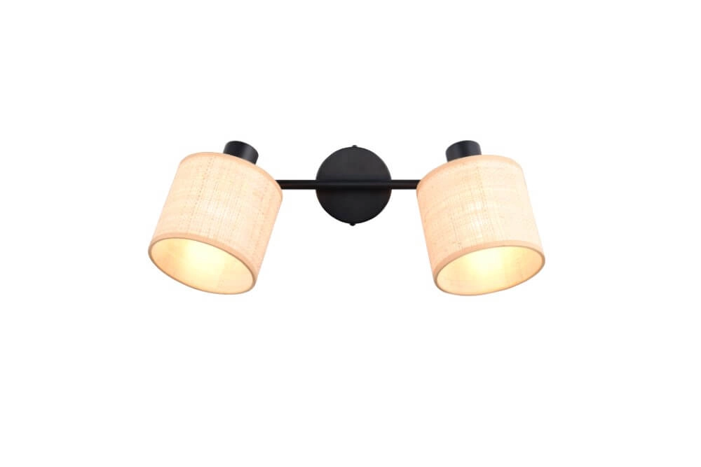 2-light ceiling lamp Aimee with cream caps Trio 4017807637342