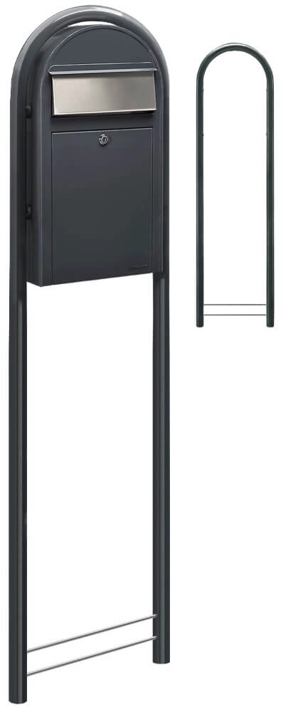 Mailbox Grande S 7016 i Dark gray Bobi 6417237037145