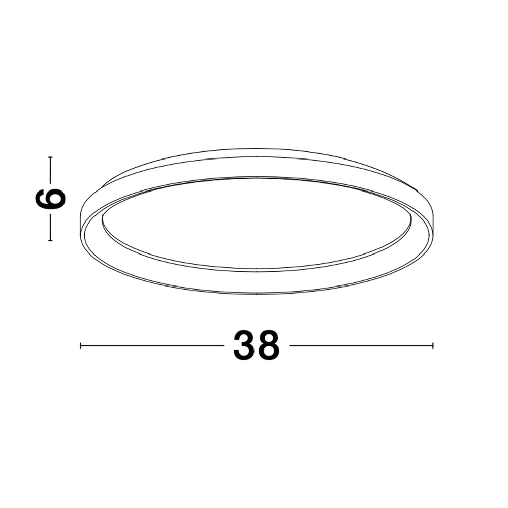 Design ceiling light Pertino Ø 38cm black Lyora 5212017445971