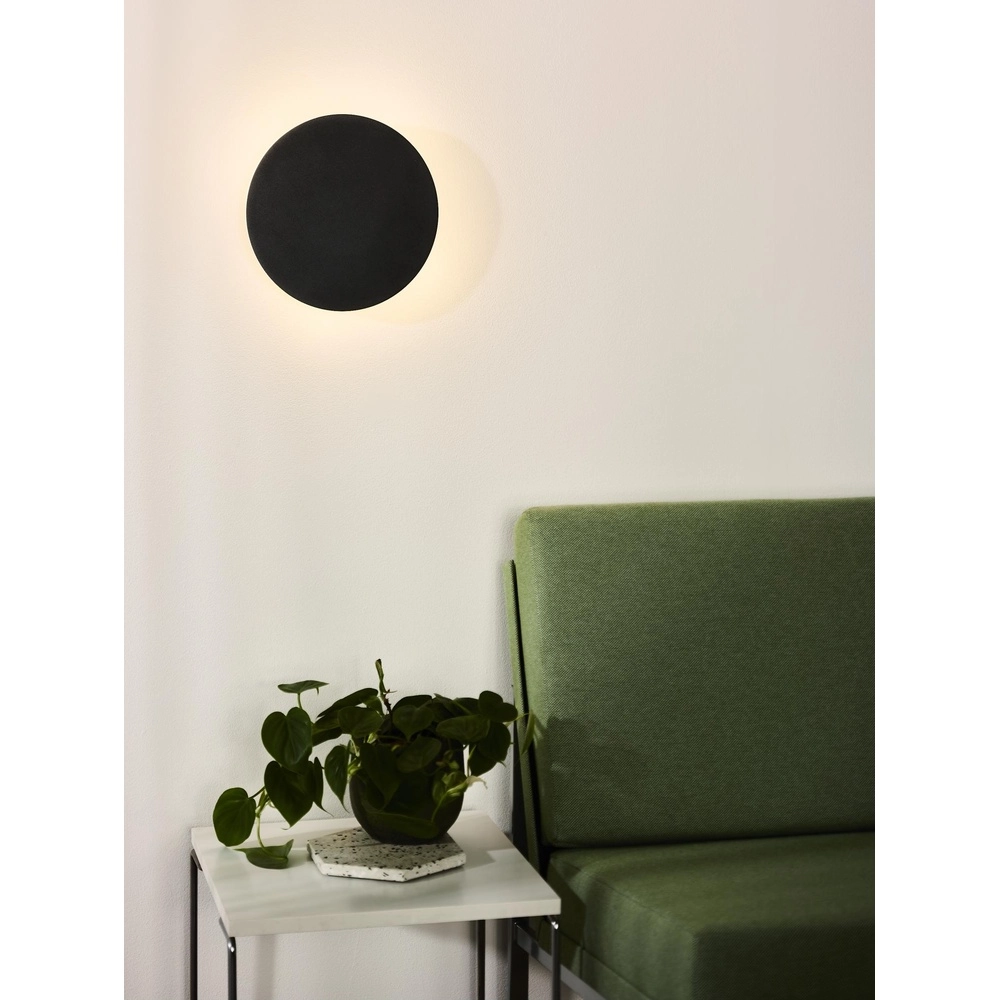 Design wall lamp Eklyps Led Ø 25cm black Lucide 5411212460691