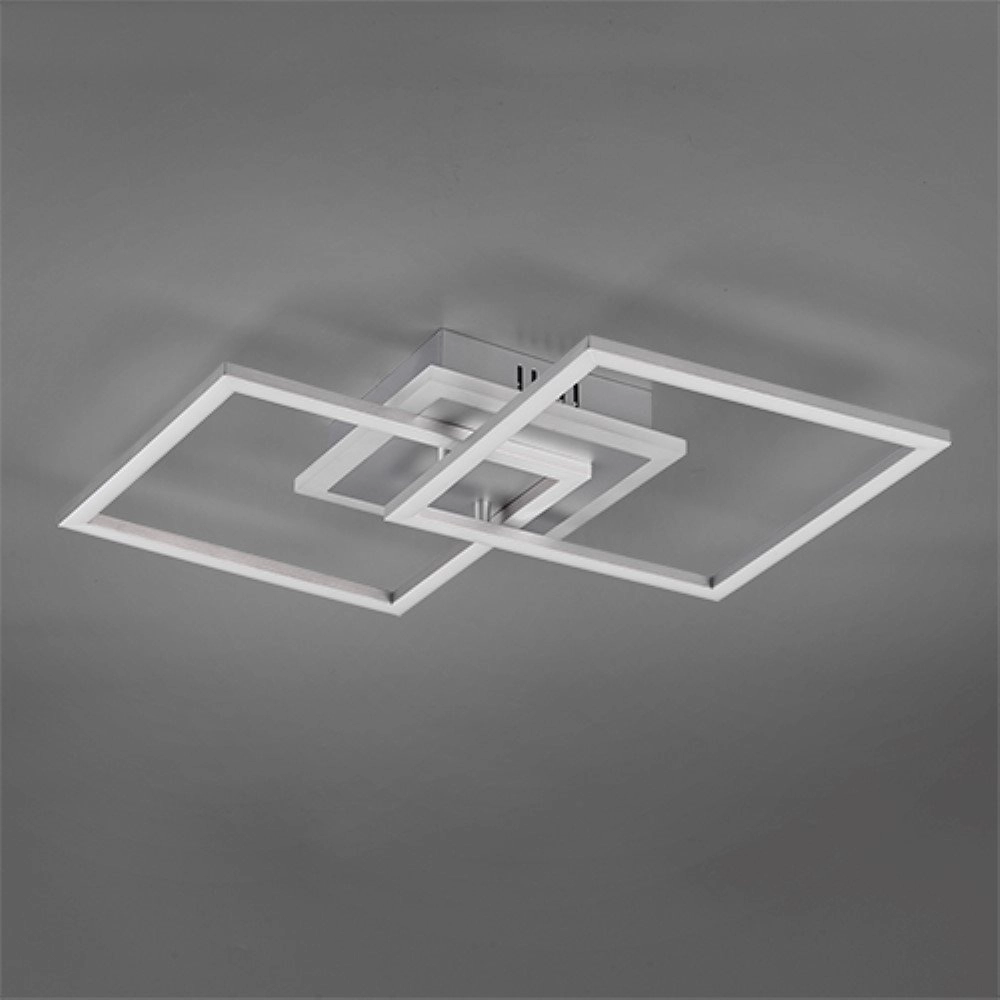 Square ceiling lamp Venida 57cm gray Trio 4017807451092