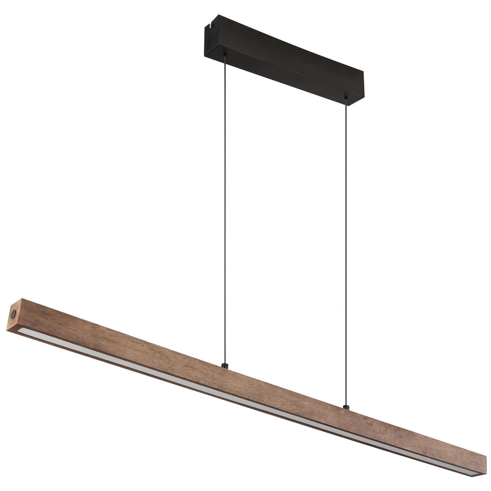 Sleek pendant lamp Olivus wood 115cm Globo 9007371455683