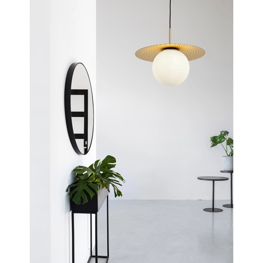 Pendant lamp Obbit gold Ø 38cm