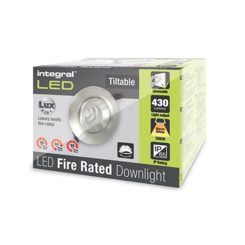 Stainless steel recessed spotlight Lux Fire IP65 - 3000K - 6W Lyora 5055788229162