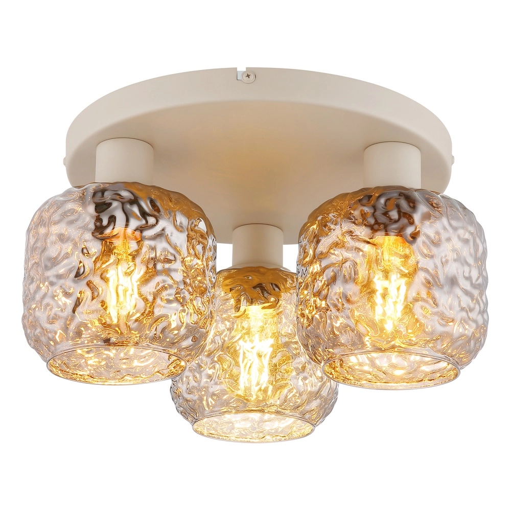 Ceiling lamp Antonio 3-light sand brown